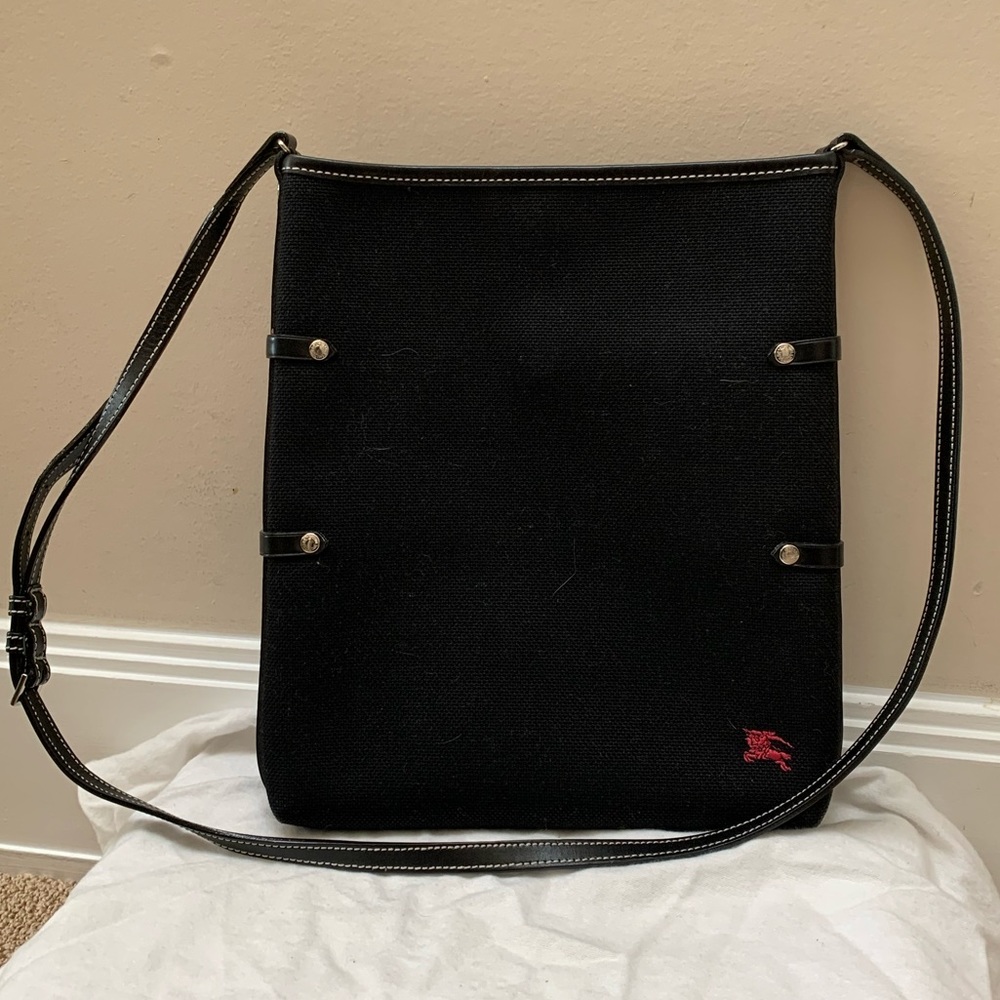 Authentic Burberry canvas crossbody bag